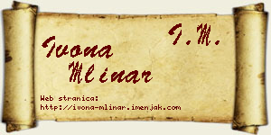 Ivona Mlinar vizit kartica